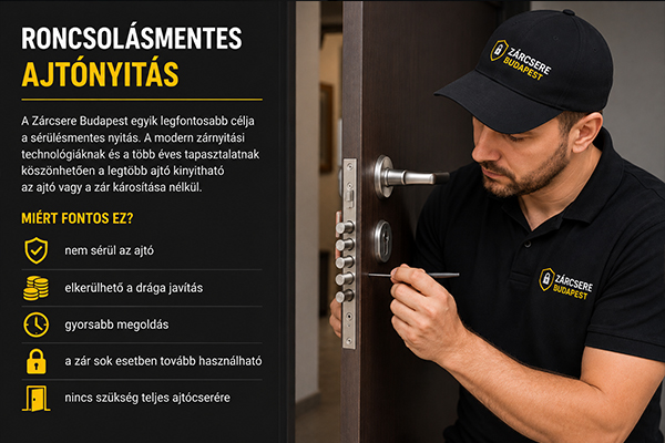 Roncsolásmentes ajtónyitás